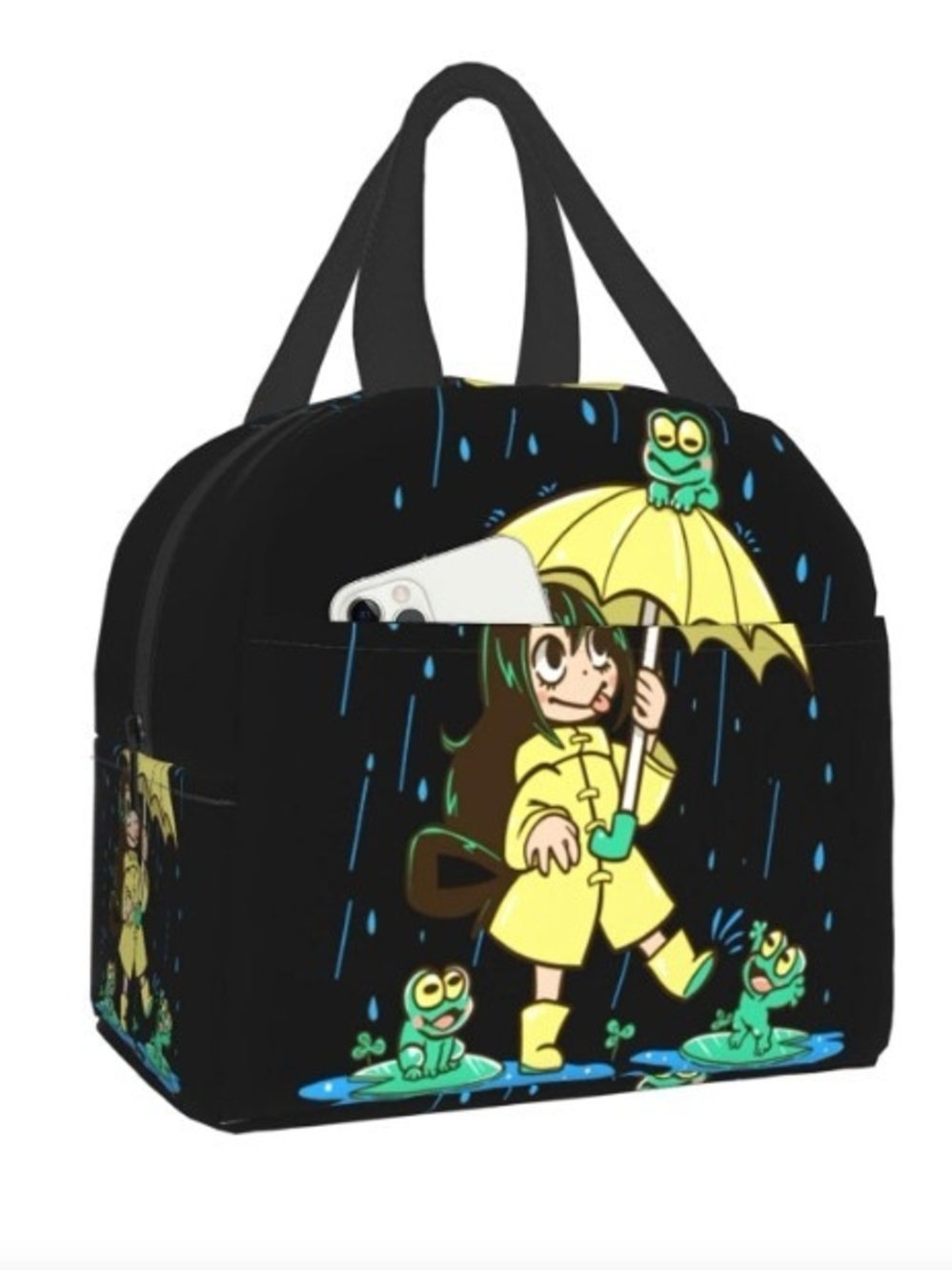 NWT Anime Cute Rainy Day Cartoon Lunch Bag